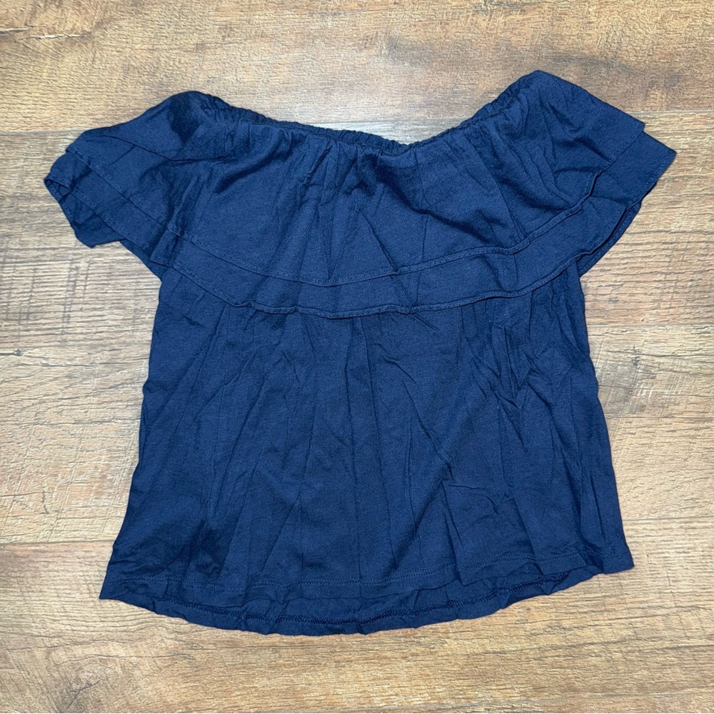 Lilly Pulitzer True Navy Rilo Ruffle Strapless Tube Top - Picture 5 of 10